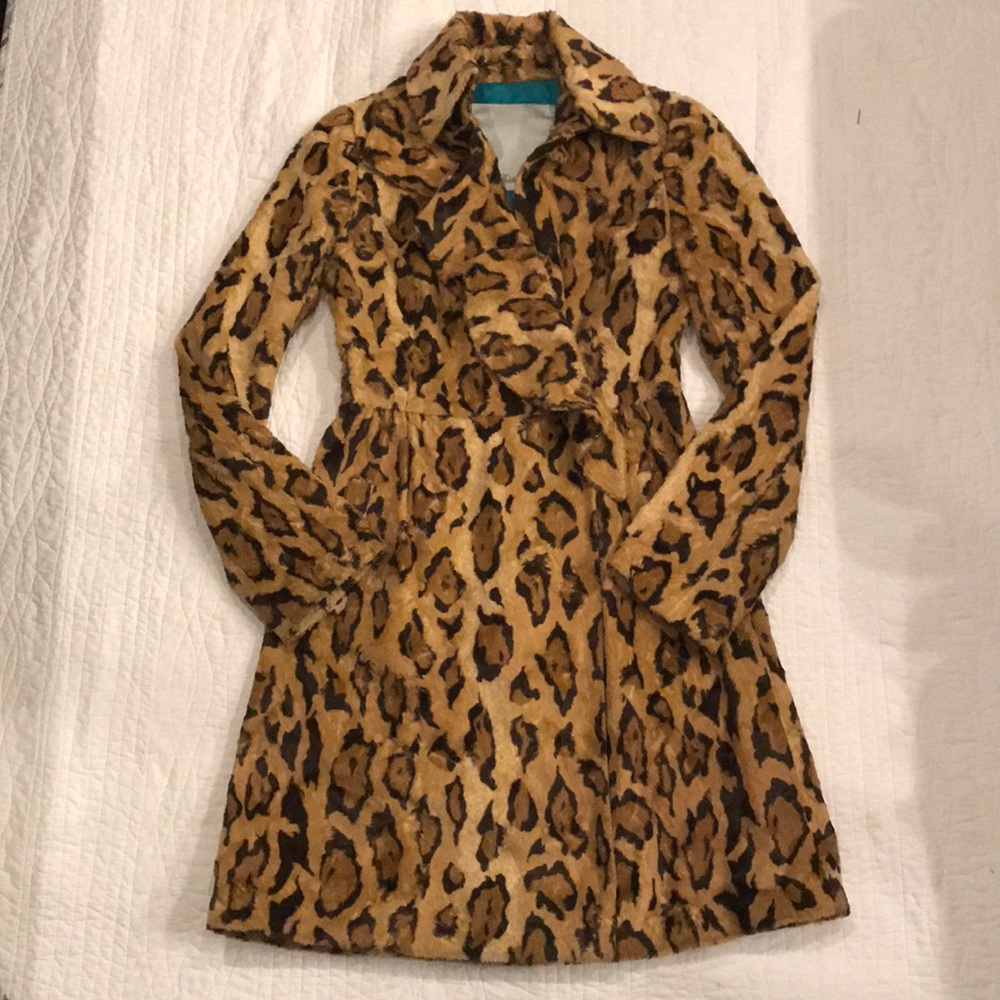 Anthropologie Leopard Print Coat